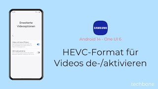 HEVCFormat für Videos deaktivieren oder aktivieren  Samsung Android 14  One UI 6 [upl. by Mohandis]