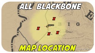 ALL BLACK BONE Treasure Map Location Red Dead Redemption 2 [upl. by Davide395]