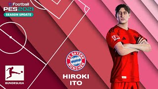 H ITO facestats FC Bayern München How to create in PES 2021 [upl. by Tessa]