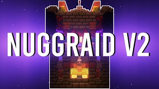 Minecraft INSANE Stacking Raid Farm  900K Items Per Hour NuggRaid V2 [upl. by Unders]