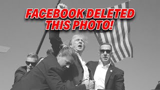 FACEBOOK UNDER FIRE FOR TAKING DOWN PHOTOS OF ASSASSINATION ATTEMPT ON DONALD TRUMP [upl. by Lasley]