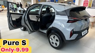 Tata Nexon Pure S 2024  Nexon Base model Sunroof Features Price Interior  Nexon RealLifeReview [upl. by Leverett]