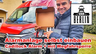 Alarmanlage für 150 €  Cadillock Alarm Plus  inkl Wegfahrsperre  Montage Citroen Jumper  Ducato [upl. by Opportina]