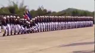 Soldiers marching in a too perfect formation [upl. by Ming]