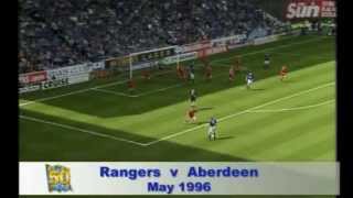 Gascoigne hatrick v Aberdeen 1995 [upl. by Ehsom]