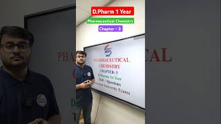 Pharmaceutical Chemistry  Chapter  3  DPharm  1 Year dpharm pharmacyclasses bteup msbte [upl. by Natika]