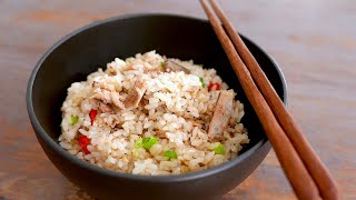 Sardine Rice Bowl Easy Lunch  Japanese Recipe  was Kitchen [upl. by Onra]