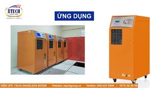 BỘ LƯU ĐIỆN UPS MAKELSAN BOXER 20kVA  NTECH GROUP [upl. by Nylirahs]