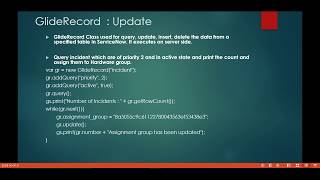 GlideRecord  Update ServiceNow [upl. by Bouton]