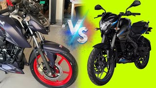 PULSAR NS160 vs APACHE RTR 160 4V Comparativa ¿ Cuál es Mejor [upl. by Tisha]