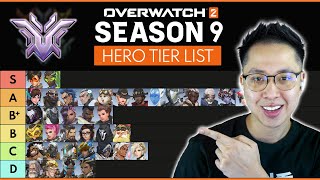 Overwatch 2  SEASON 9 Hero Tier List UPDATED Hotfix Patch [upl. by Aivlys]