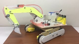 MAKE AN AMAZING RC EXCAVATOR TOY  HYDRAULIC JCB  How to Make a Remote Control Excavator [upl. by Kane328]