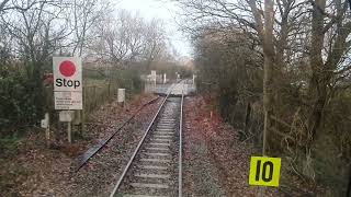 Yate Middle to Tytherington Quarry Cab Ride aboard 66105 Part 1 [upl. by Kendrick]