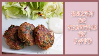 🔴Receta con pavo molido🍔 Tortitas saludables😋 Como preparar tortitas de pavo 😁🌸 [upl. by Chill]