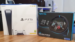 Logitech G29 with PlayStation 5 [upl. by Yddet522]