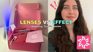 UNBOXING amp REVIEWING Colored Eye Contacts from MyEyeBB Rare colors [upl. by Ateloj]