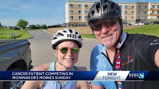 Cancer patient competing in Ironman Des Moines this weekend [upl. by Biron]