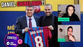 COMO FOI A APRESENTAÇÃO DE DANIEL ALVES NO BARCELONA  Cortes TNT Sports [upl. by Kielty]