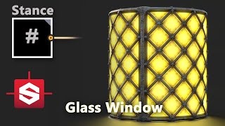 Glass Window  Substance Designer Material Breakdown [upl. by Voltz]