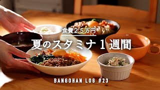 【1週間の夕飯】夏の満足晩ごはん｜夏バテ対策もできるメニューで平日5日間の献立｜夏野菜で簡単＆時短レシピ [upl. by Etnuhs584]