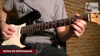 Aprende Como Leer Pentagrama y Partituras en Guitarra Eléctrica en solo 7 minutos Tutorial TCDG [upl. by Tally]