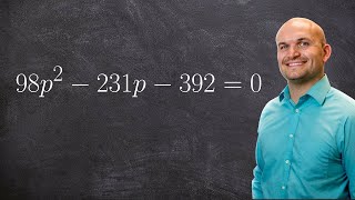 Solve an equation by factoring large numbers [upl. by Aieki]