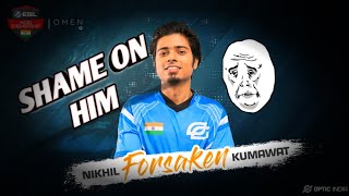 WHEN FORSAKEN WAS CAUGHT CHEATING  CS GO  FUNNY  WORST GAMER FORSAKEN I [upl. by Aneroc]