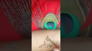 Stylish🦋A letter tattoo mehndi design🦚A Alphabet tattoo mehndi design heart with loveshortsmehndi [upl. by Henryk]