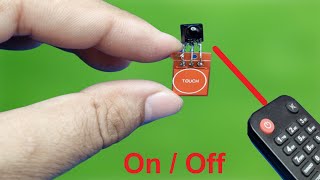 How to make remote control OnOff switch with TTP223 Touch Sensor Module [upl. by Wesley]