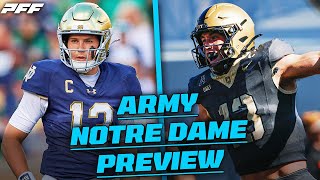 Notre Dame vs Army Preview and Prediction  PFF [upl. by Oreves22]