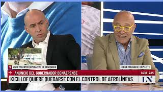 Kicillof quiere quedarse con el control de Aerolíneas el análisis de Jorge Polanco [upl. by Margalit]