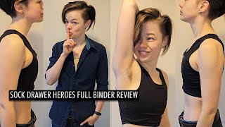 Chest Binder Review  Sock Drawer Heroes [upl. by Arodnahs]