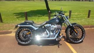 Harley Davidson Breakout Vance and Hines Short Shots Staggered Exhaust Ep3 [upl. by Dlaniger]