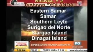 Tacloban folk seek safer ground as Yolanda nears [upl. by Ellita]