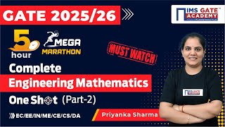 Complete Subject Revision Engineering Maths for GATE 2024  Mega Marathon  Priyanka Sharma [upl. by Knut]