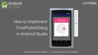 How to Implement TimePickerDialog in Android Studio  Sanktips [upl. by Euqor]