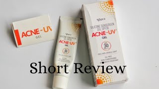 Acneuv Silicon Sunscreen Gel short Review sunscreen acneuvsunscreen [upl. by Desmond104]