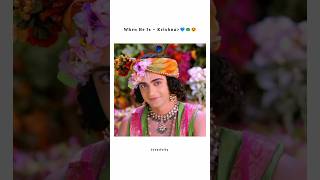 When He Is Krishna 💙🦚💗😍 whatsappstatus ytshorts radhakrishna viralvideo ramsita mainekhudko [upl. by Elysha]