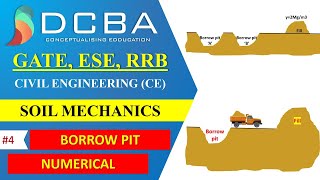 4  Borrow Pit Numericals  Soil Mechanics  GATE Civil [upl. by Eberhart]