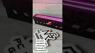 ram cover rog edition custom logo led argb by pc modif garut [upl. by Woll107]