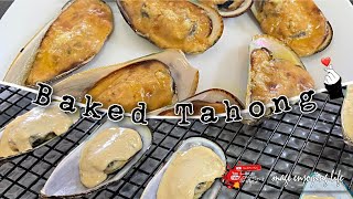 Quick and easy Cheesy Baked Tahong  Cheese Sauce  Mages Kitchen [upl. by Ennairrac8]