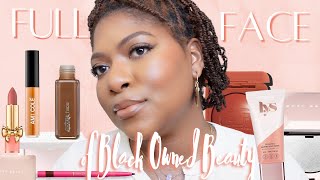 FULL Face of Black Owned Beauty Products  AboutFace LYS AMI COLE Mented Cosmetics amp More [upl. by Savdeep]