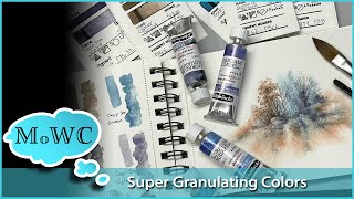 Review Schmincke Super Granulating Watercolors  Tips for Using Granulation [upl. by Child]