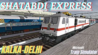 KalkaNew Delhi Shatabdi Express in IRMSTS OPEN RAILS  Beautiful Views [upl. by Avan]