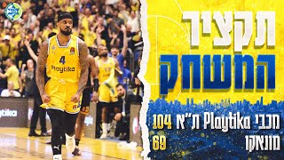 Highlights Maccabi Playtika Tel Aviv vs AS Monaco 10469 EuroLeague Playoffs Game 4 [upl. by Farrar]