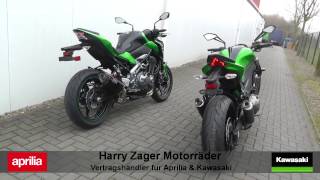 Kawasaki Z900 Akrapovic vs Z1000 SC Projekt Auspuff Exhaust Soundcheck [upl. by Gibun358]