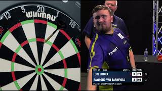 Vintage Barney  Raymond Van Barneveld vs Luke Littler  Players Championship 26 2024 🎯 [upl. by Yedsnil54]