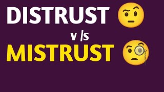 Distrust vs Mistrust Zulfiqar Mohammadi English English Vocabulary Vocabulary [upl. by Ahsal]