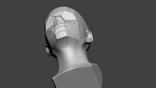 Zbrush sculpting  Simple Asaro head [upl. by Hallam]