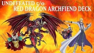 INSANE UNDEFEATED Red Dragon Archfiend Deck Profile BUDGET META Deck Terminal Revenge Jack Atlas [upl. by Adallard]